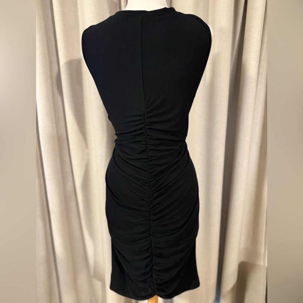 Torrid Black Ruched Midi Dress - Picture 5 of 7